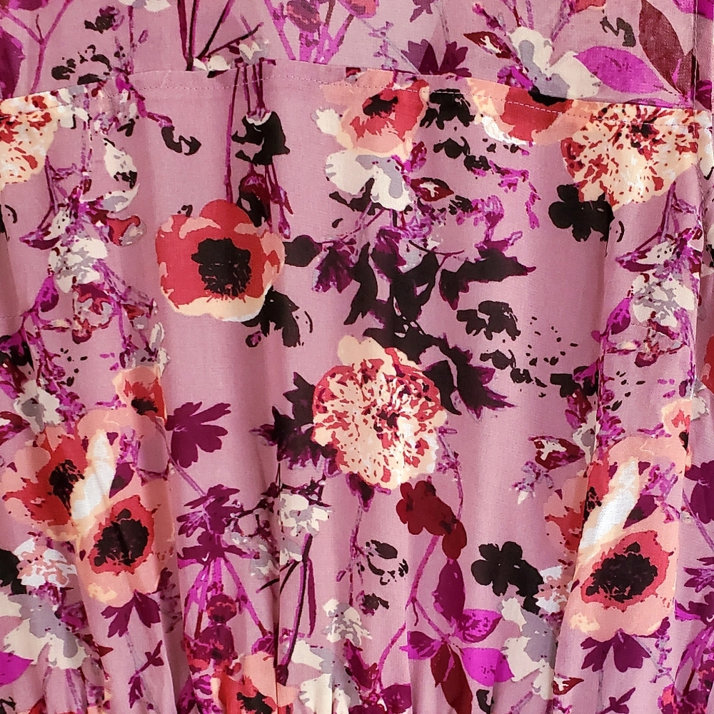 LULU'S In My Dreams Mauve Floral Print Midi Dress - Picture 2 of 14
